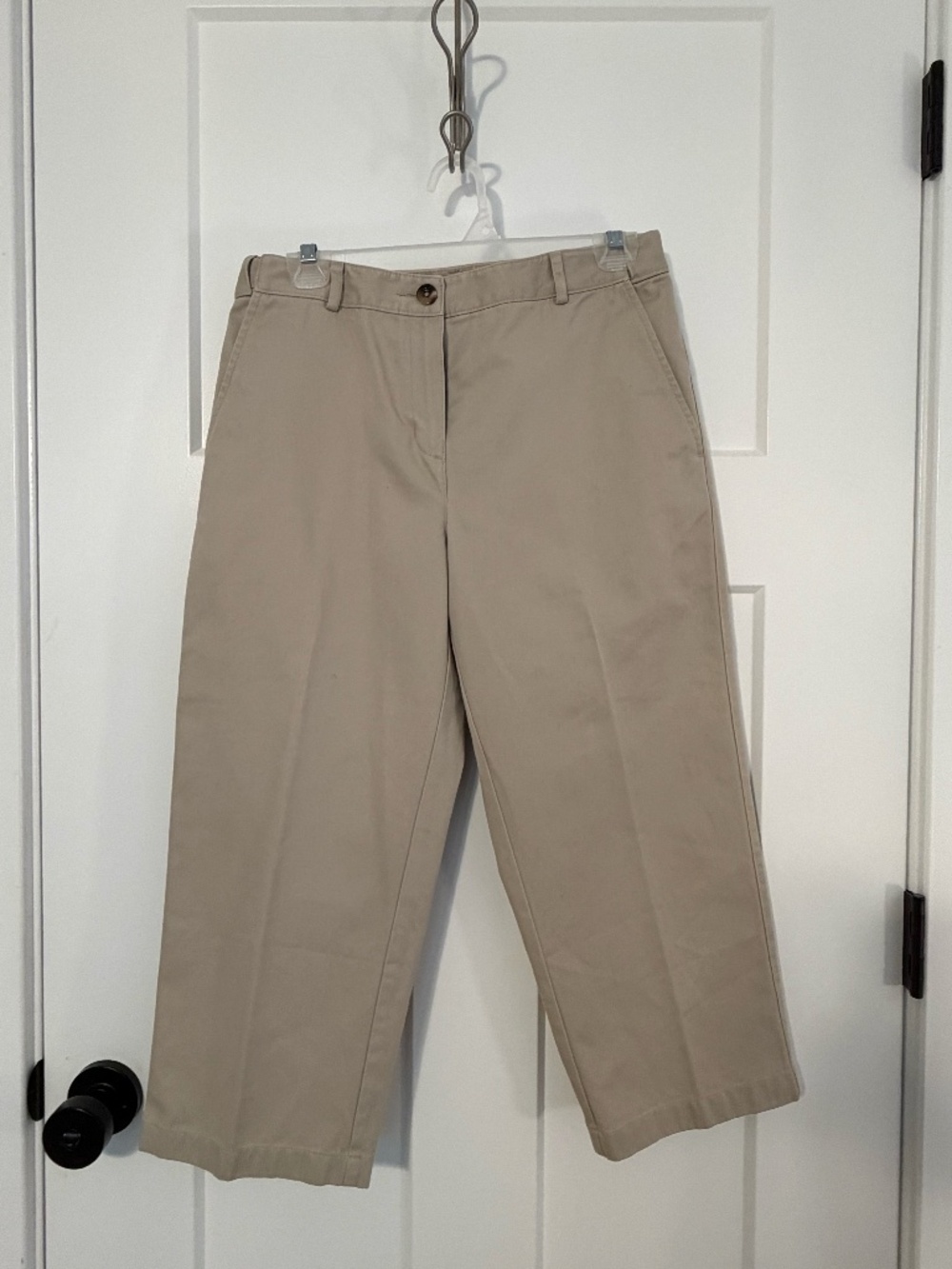 L.L. Bean Women Classic Fit Crop Capri Pants Easy Fit Comfort Waist 6 Petite